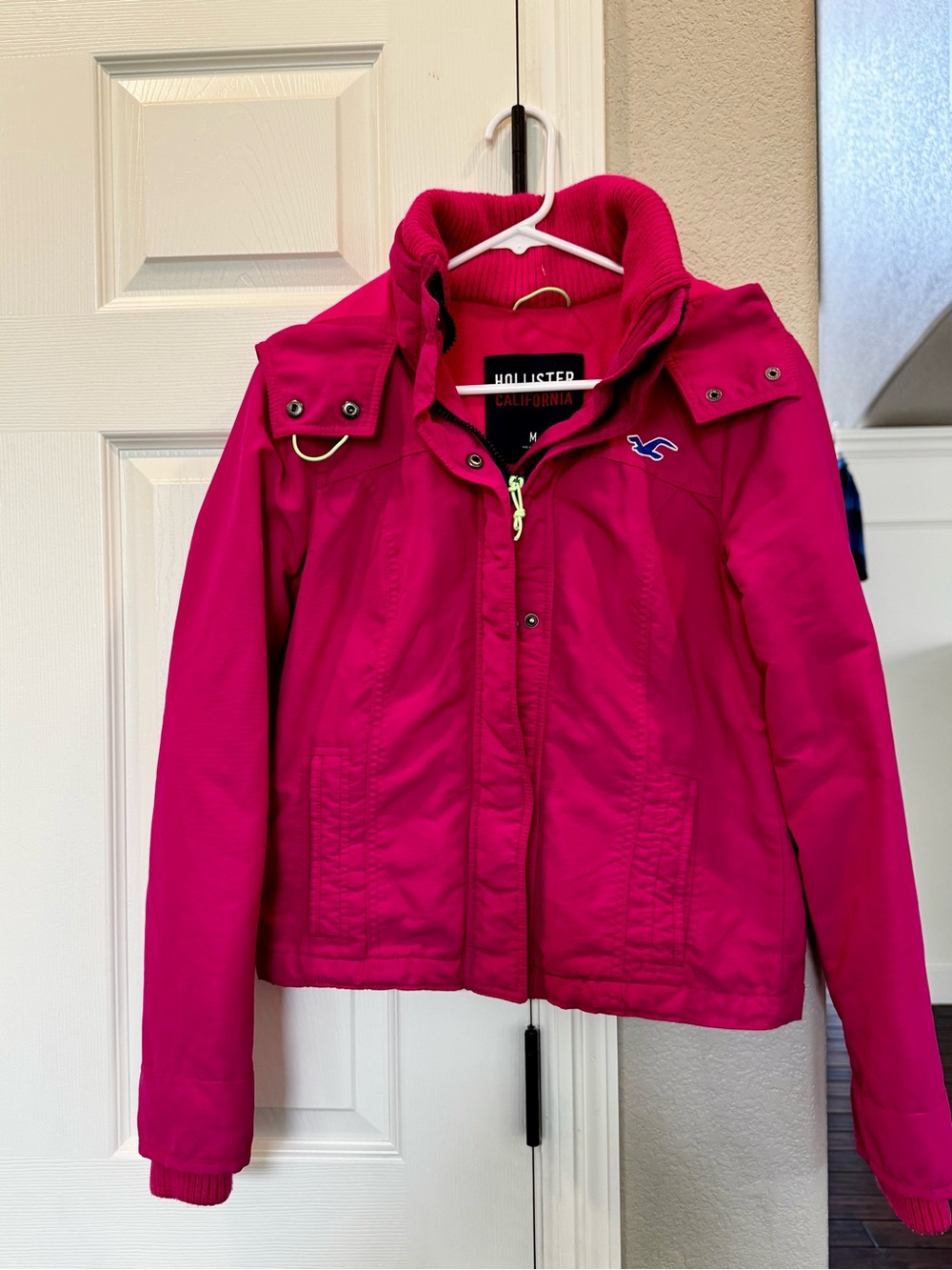 Hollister Girls' Hot Pink Hooded Jacket